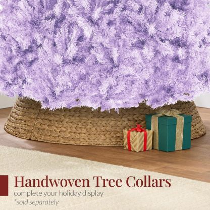 Best Choice Products Artificial Christmas Tree, 6ft Premium Unlit Hinged Design, Dense Branches Realistic Holiday Décor​ w/Easy Assembly, Base