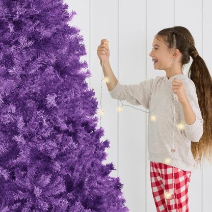 Best Choice Products Artificial Christmas Tree, 6ft Premium Unlit Hinged Design, Dense Branches Realistic Holiday Décor​ w/Easy Assembly, Base