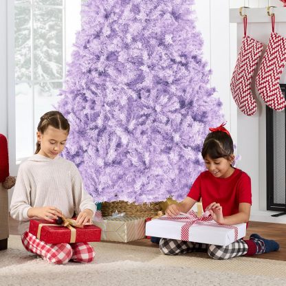 Best Choice Products Artificial Christmas Tree, 6ft Premium Unlit Hinged Design, Dense Branches Realistic Holiday Décor​ w/Easy Assembly, Base