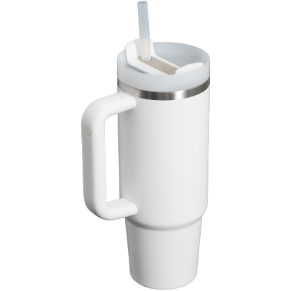 Stanley Quencher H2.O FlowState Tumbler Cup 30 OZ In Frost White