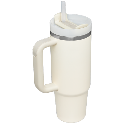 Stanley Quencher H2.0 Flowstate Tumbler 30 oz Cup In Cream White