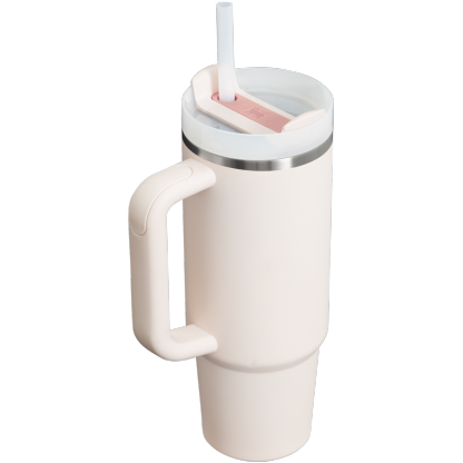 Stanley Quencher H2.O FlowState Tumbler Cup 30 OZ In Rose Quartz Pink