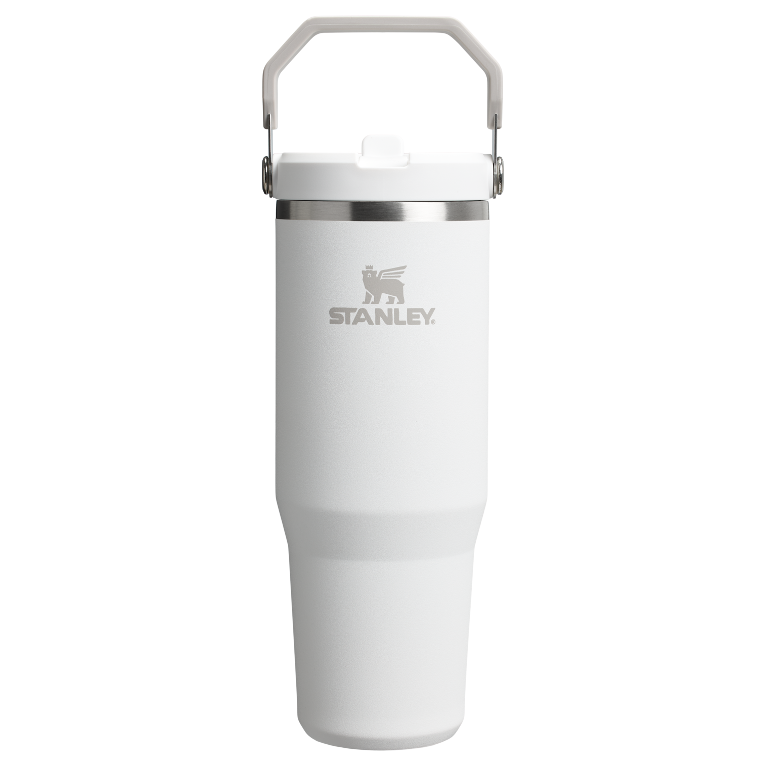 Stanley 30 OZ Flip Straw Tumbler In Frost White
