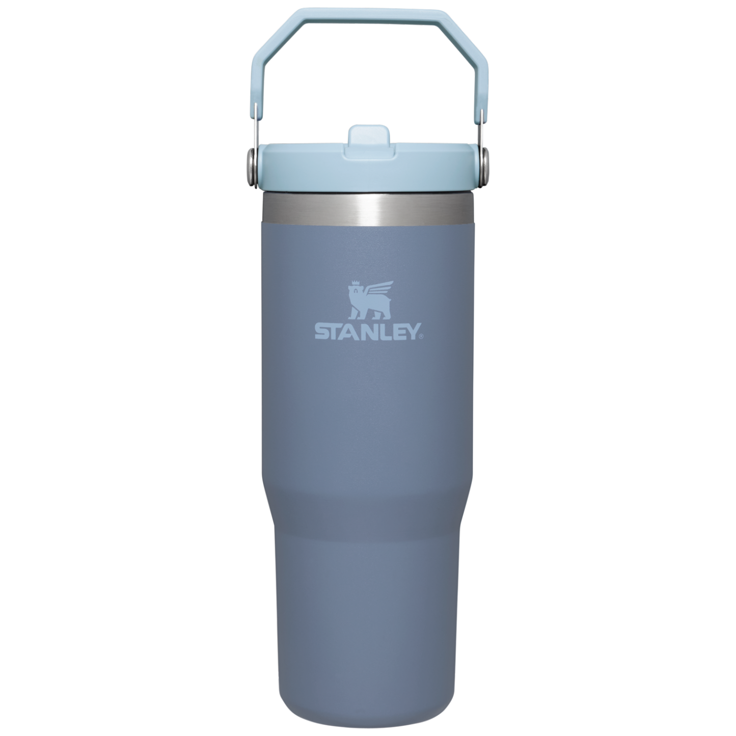 Stanley 30 oz IceFlow Flip Straw Water Bottle In Twilight Grey