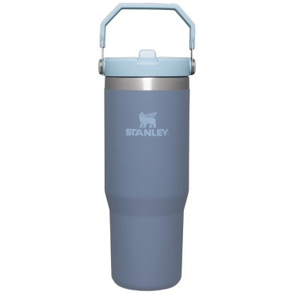 Stanley 30 oz IceFlow Flip Straw Water Bottle In Twilight Grey