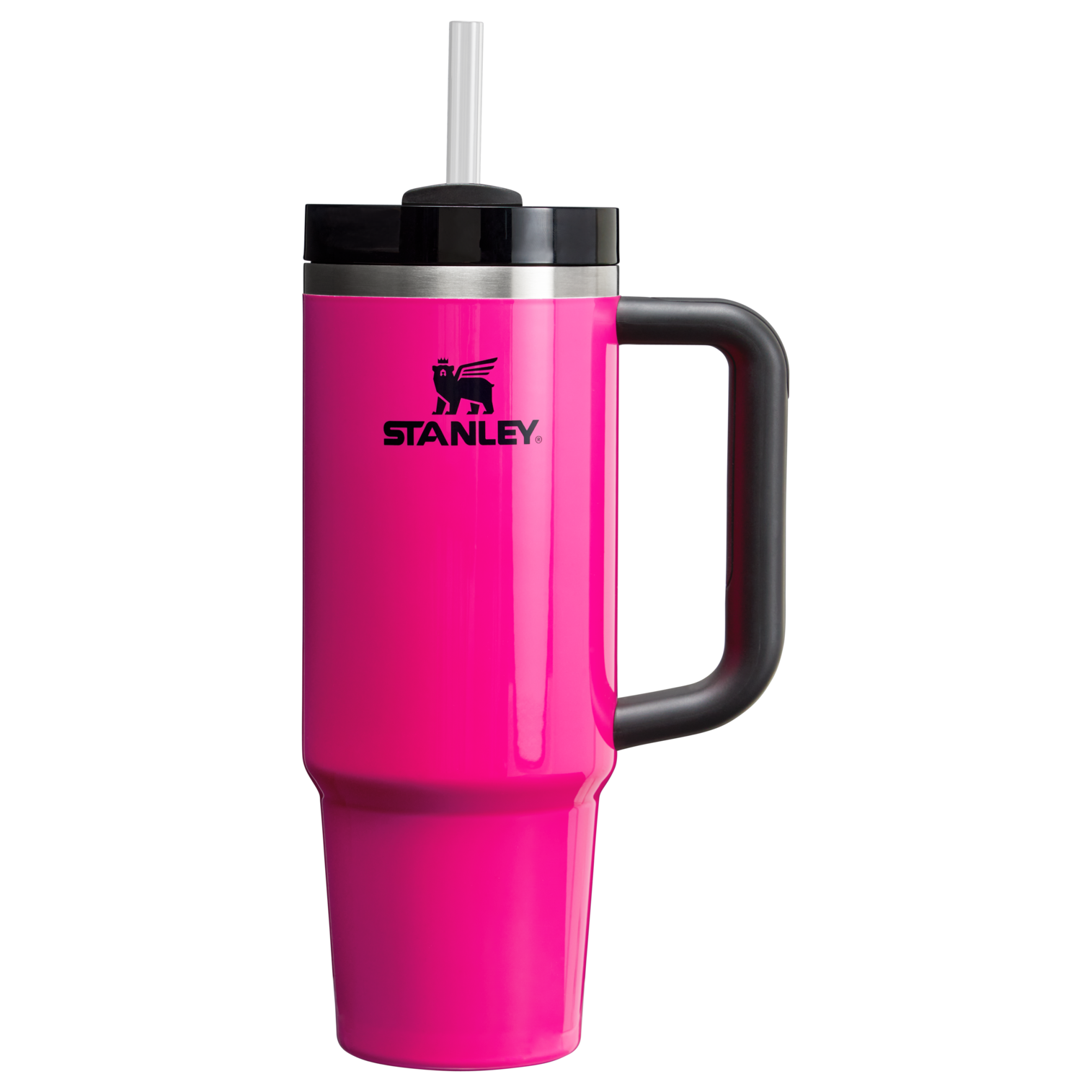 Stanley Quencher H2.O FlowState Tumbler Cup 30 OZ In Electric Pink