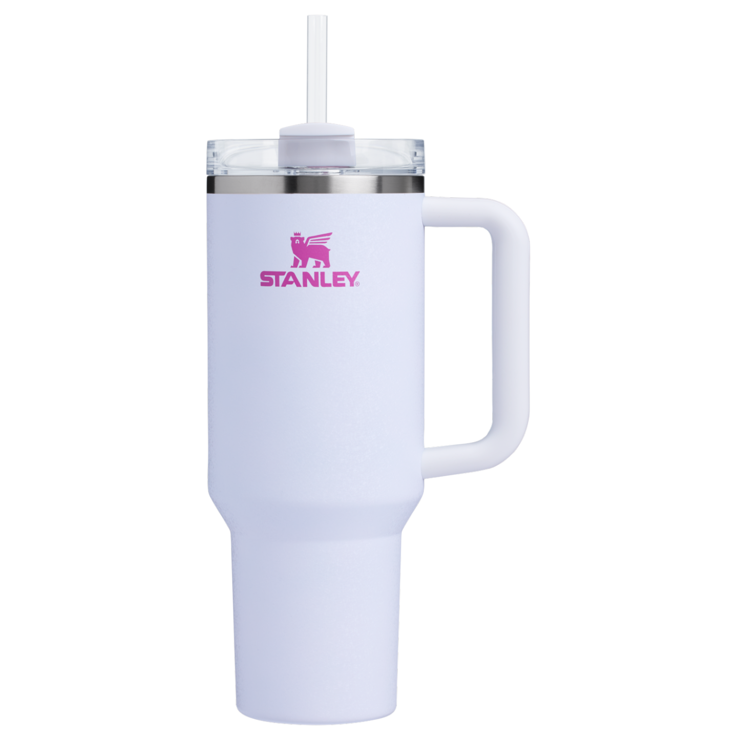 Stanley 40 OZ Quencher Tumbler With Straw & Handle In Crystal Crush