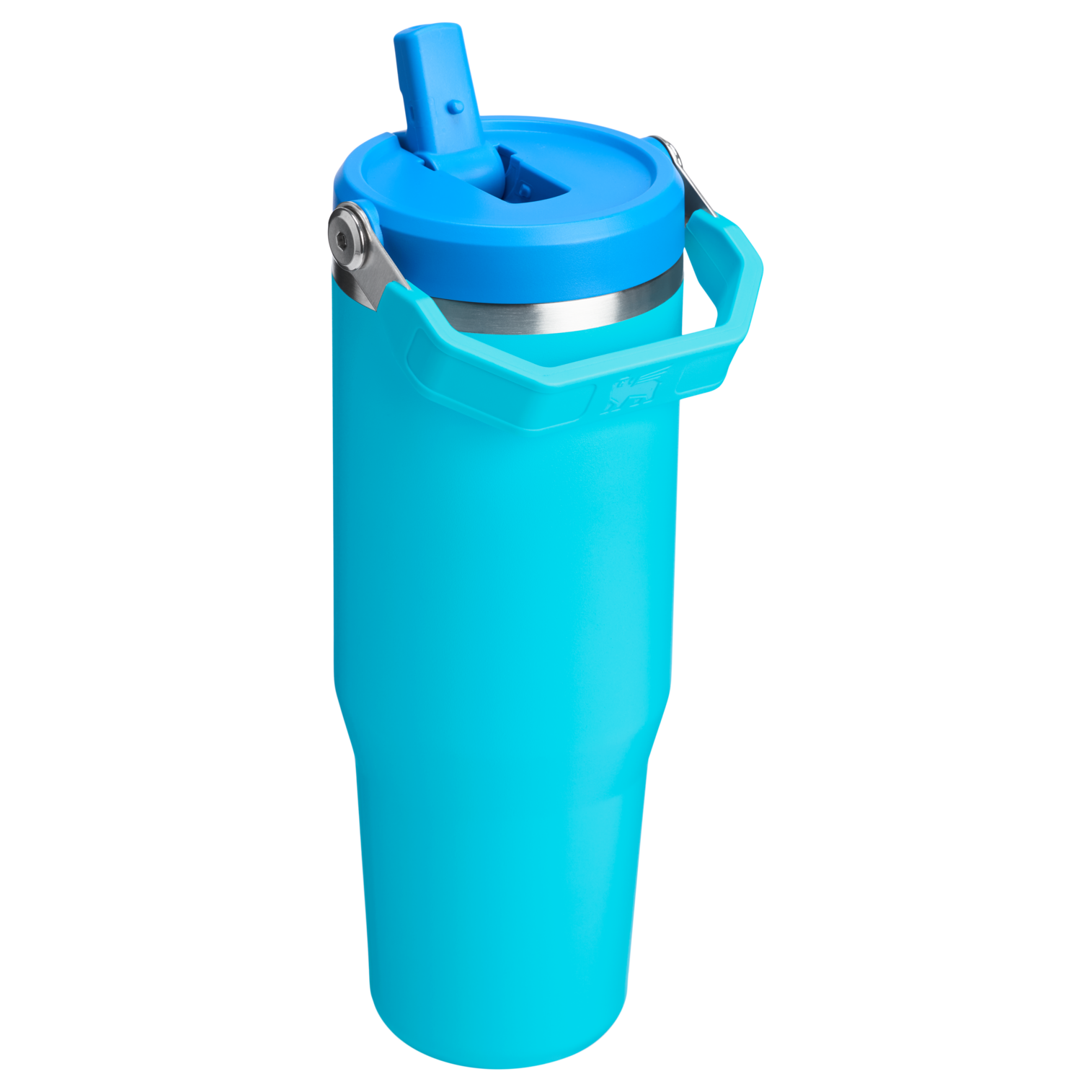 Stanley 30 oz IceFlow Flip Straw Water Bottle In Splash Blue