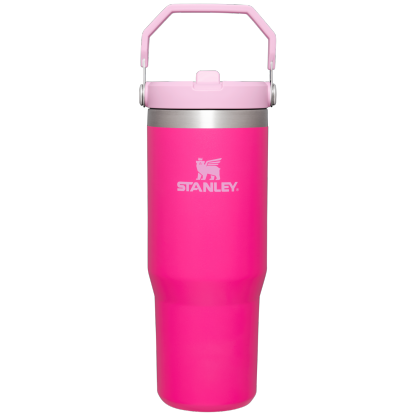 The Stanley IceFlow Flip Straw Tumbler 30OZ Cup In Camelia Pink