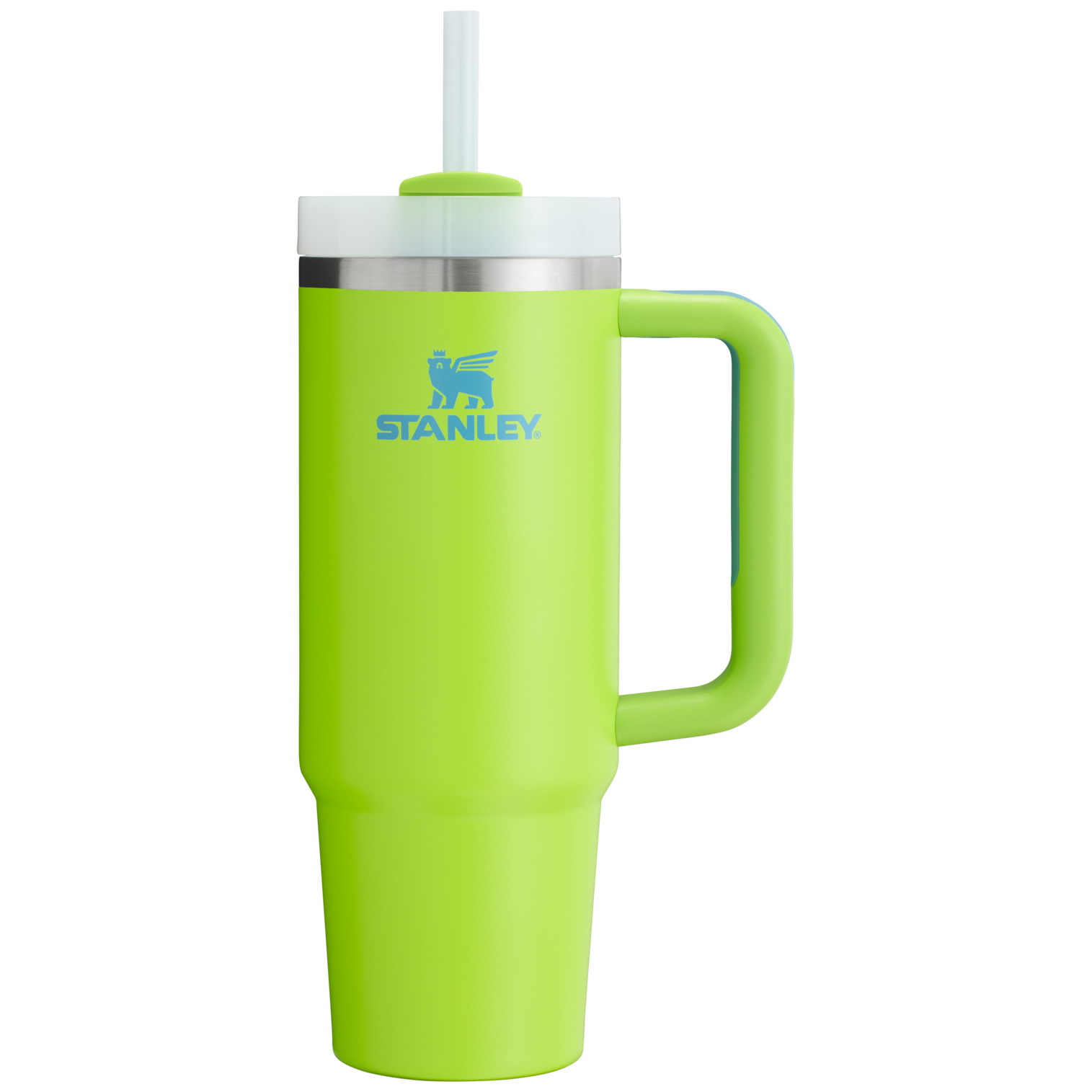 Stanley Quencher H2.O FlowState Insulated Tumbler 30 OZ Cup In Bright Lime Green