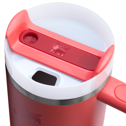 Stanley Quencher H2.0 Flowstate™ Tumbler 30 Oz Cup In Hot Coral Red