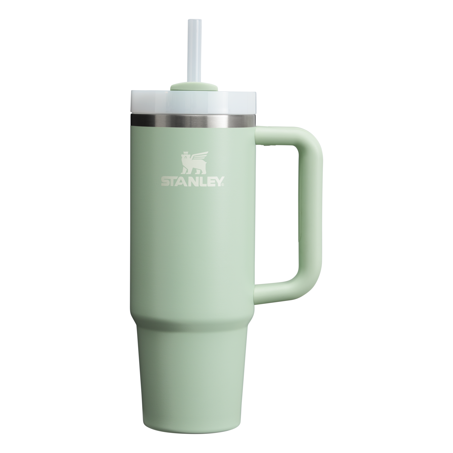 Stanley Quencher H2.O FlowState Tumbler Cup 30 OZ In Matcha Cream Green