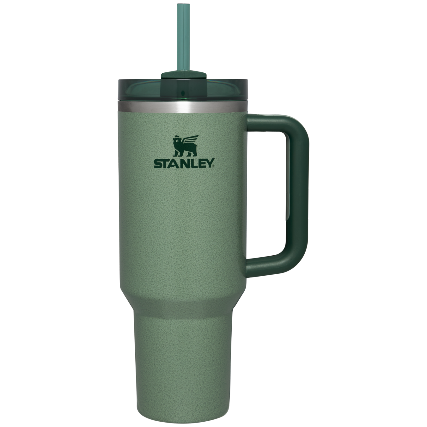 Stanley Quencher Tumbler Cup 40OZ in Hammertone Green