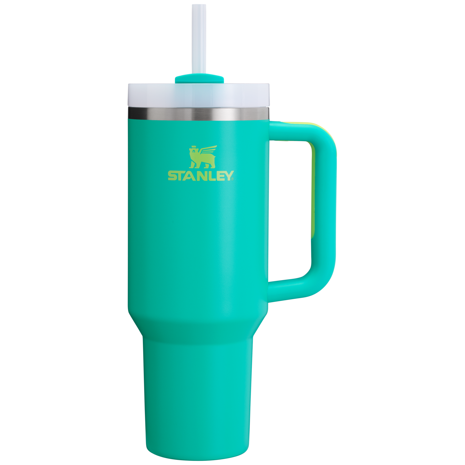The Stanley Quencher H2.O FlowState Tumbler 40OZ Cup In Tropical Teal