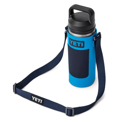 YETI Rambler Bottle Sling Small in Big Wave Blue.
