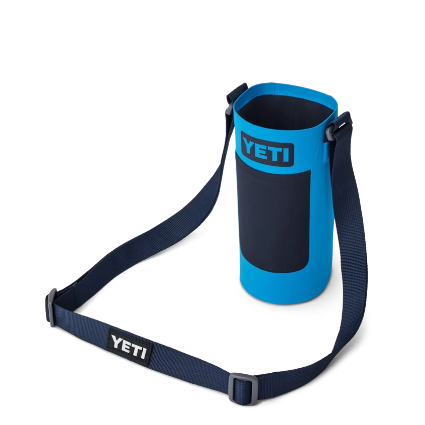 YETI Rambler Bottle Sling Small in Big Wave Blue.