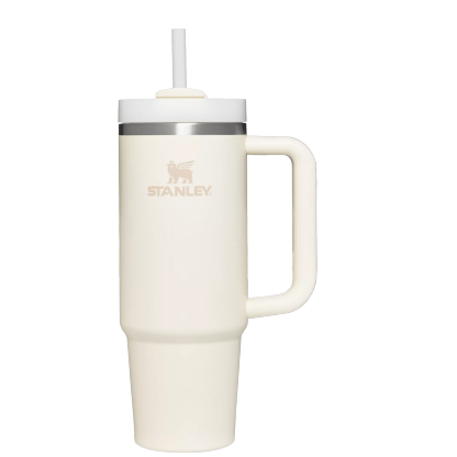 Stanley Quencher H2.0 Flowstate Tumbler 30 oz Cup In Cream White