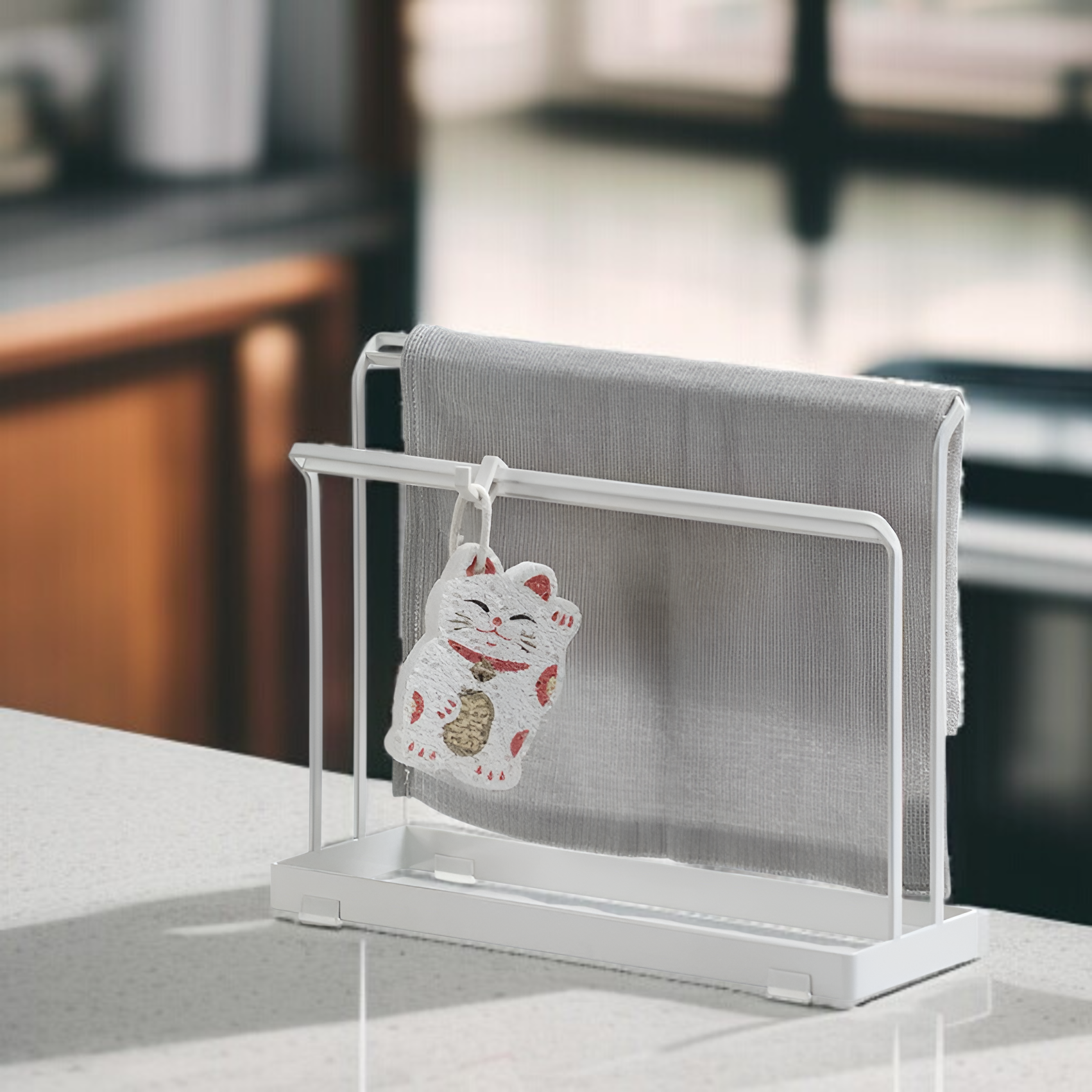 Handtuchhalter für die Arbeitsplatte des Hotels, stanzfreier Handtuchablaufständer, Handtuchhalter f