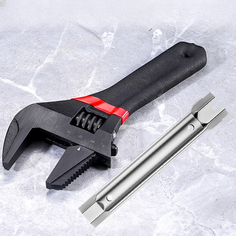 Pipe work multifunction short handle wrench