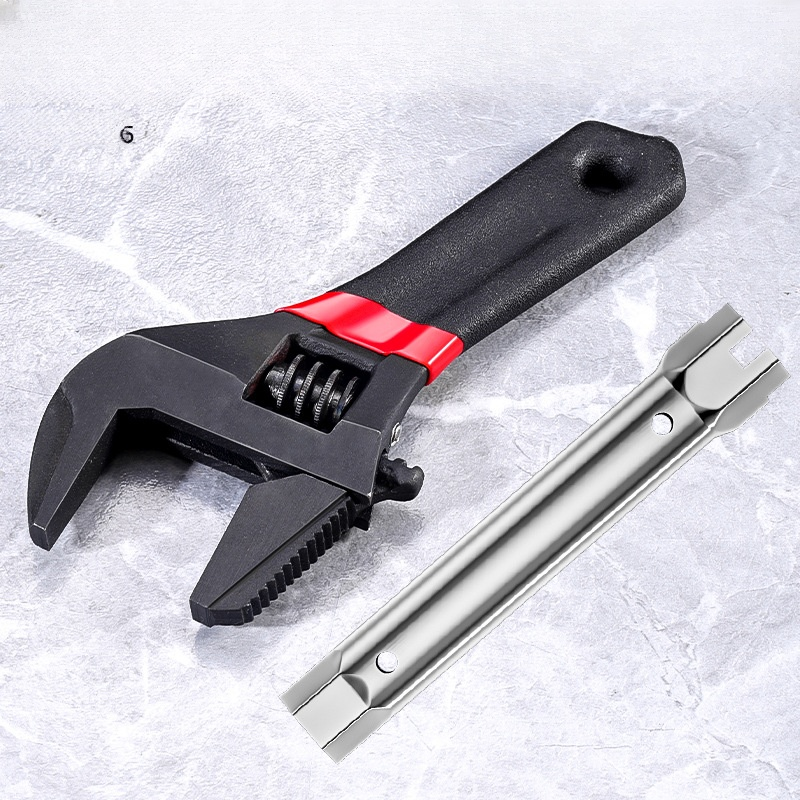 Pipe work multifunction short handle wrench