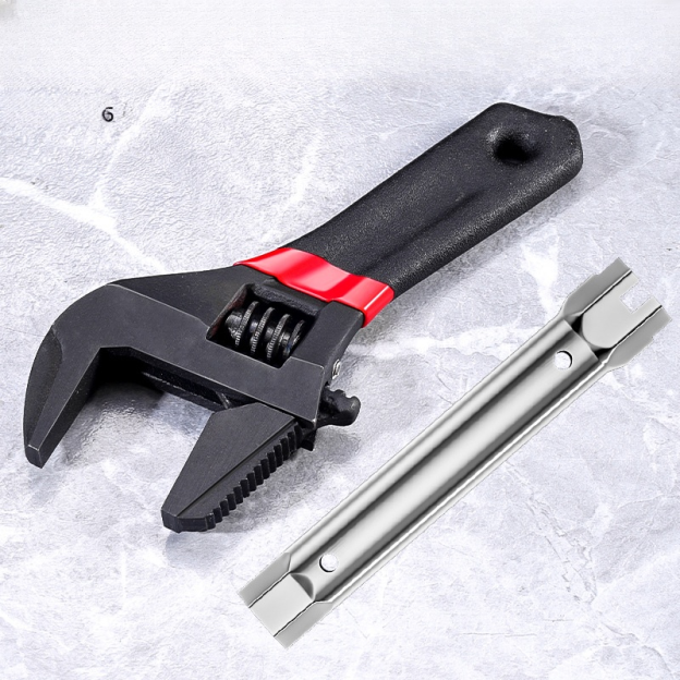 Pipe work multifunction short handle wrench