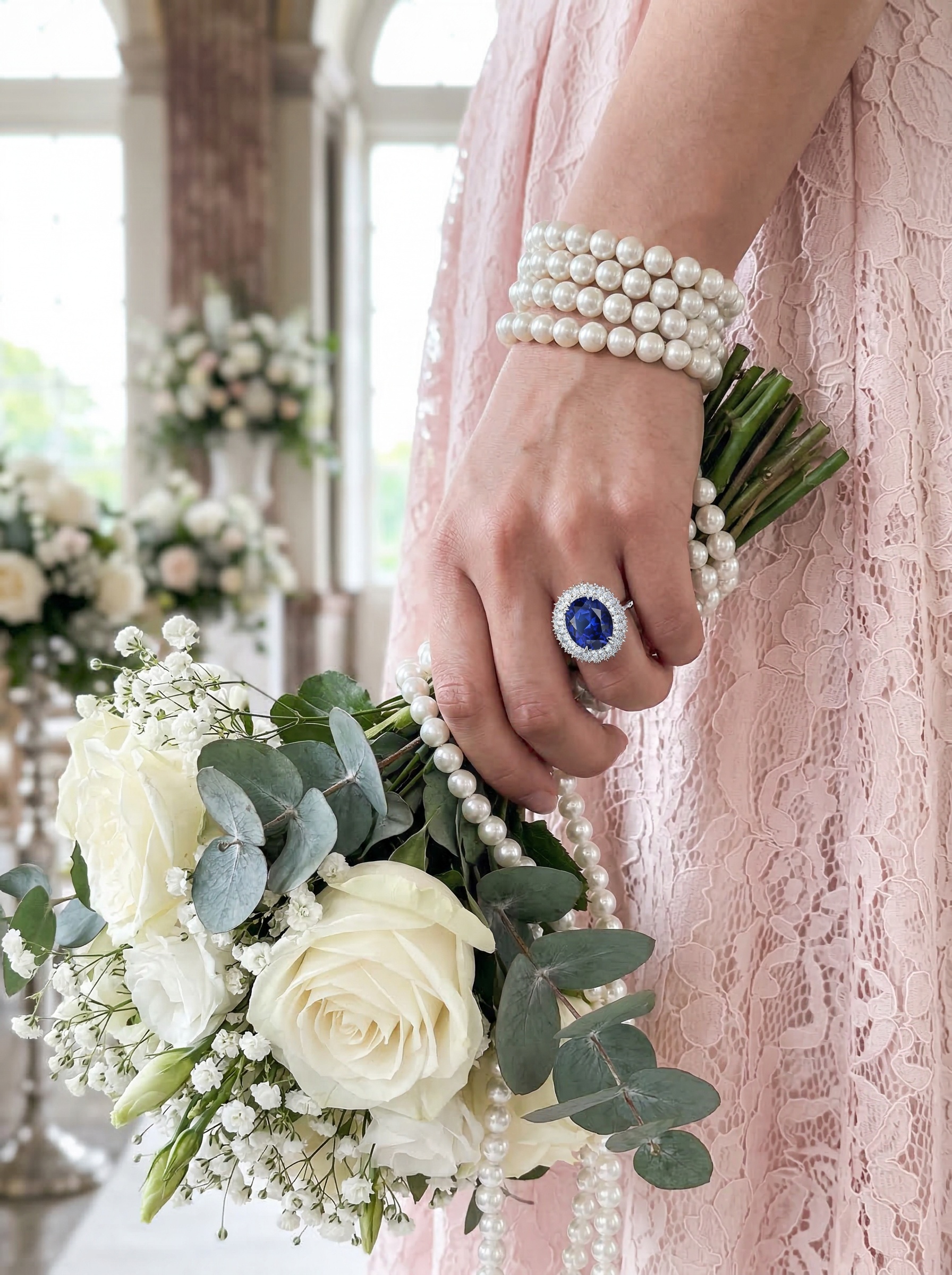 The Modern Aesthetic Design "Starry Sky" Series - Royal Grade Sapphire and Celestial Diamond Ring 