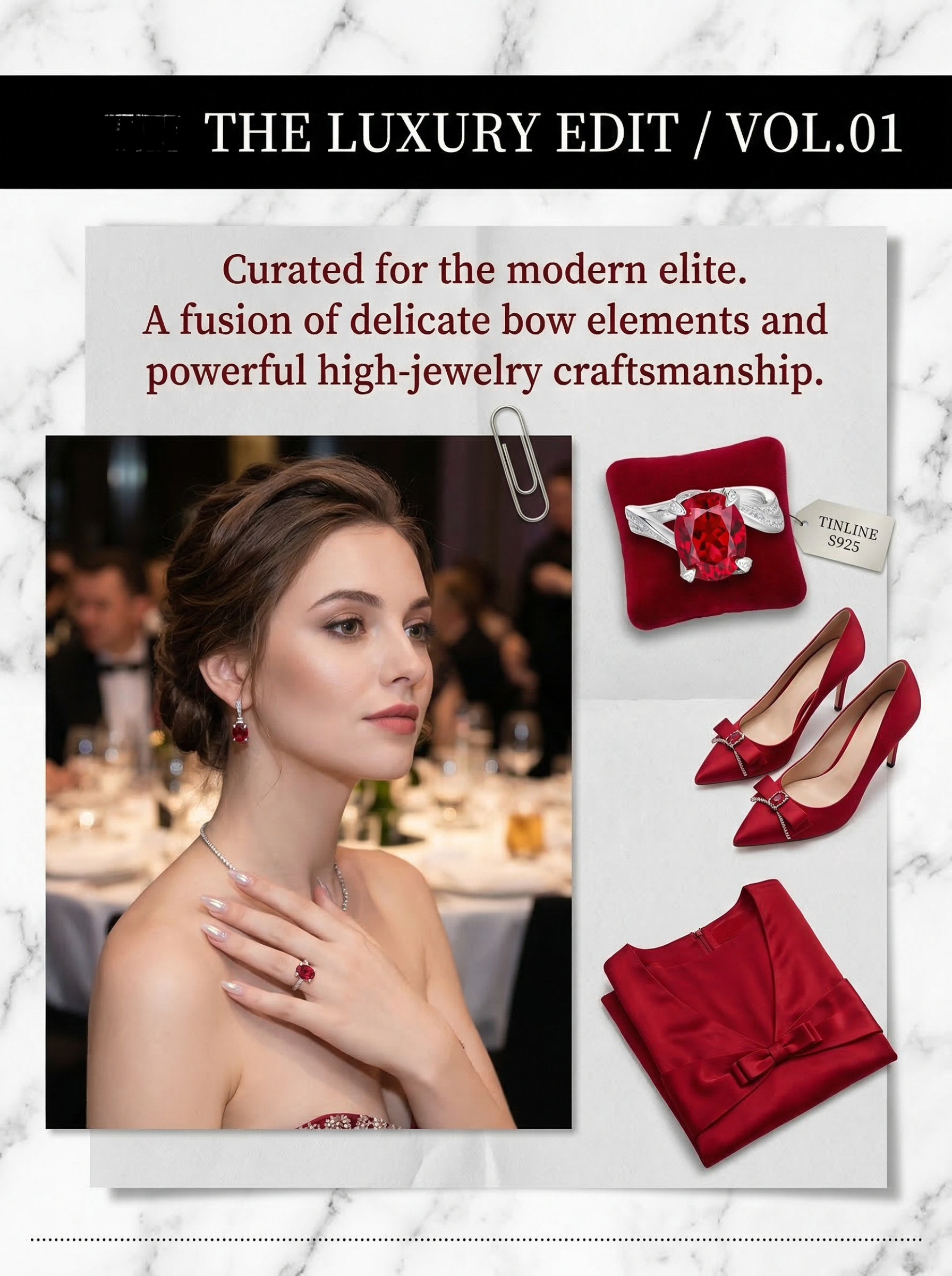 Court-style natural ruby art oval natural main stone interwoven diamond ring 