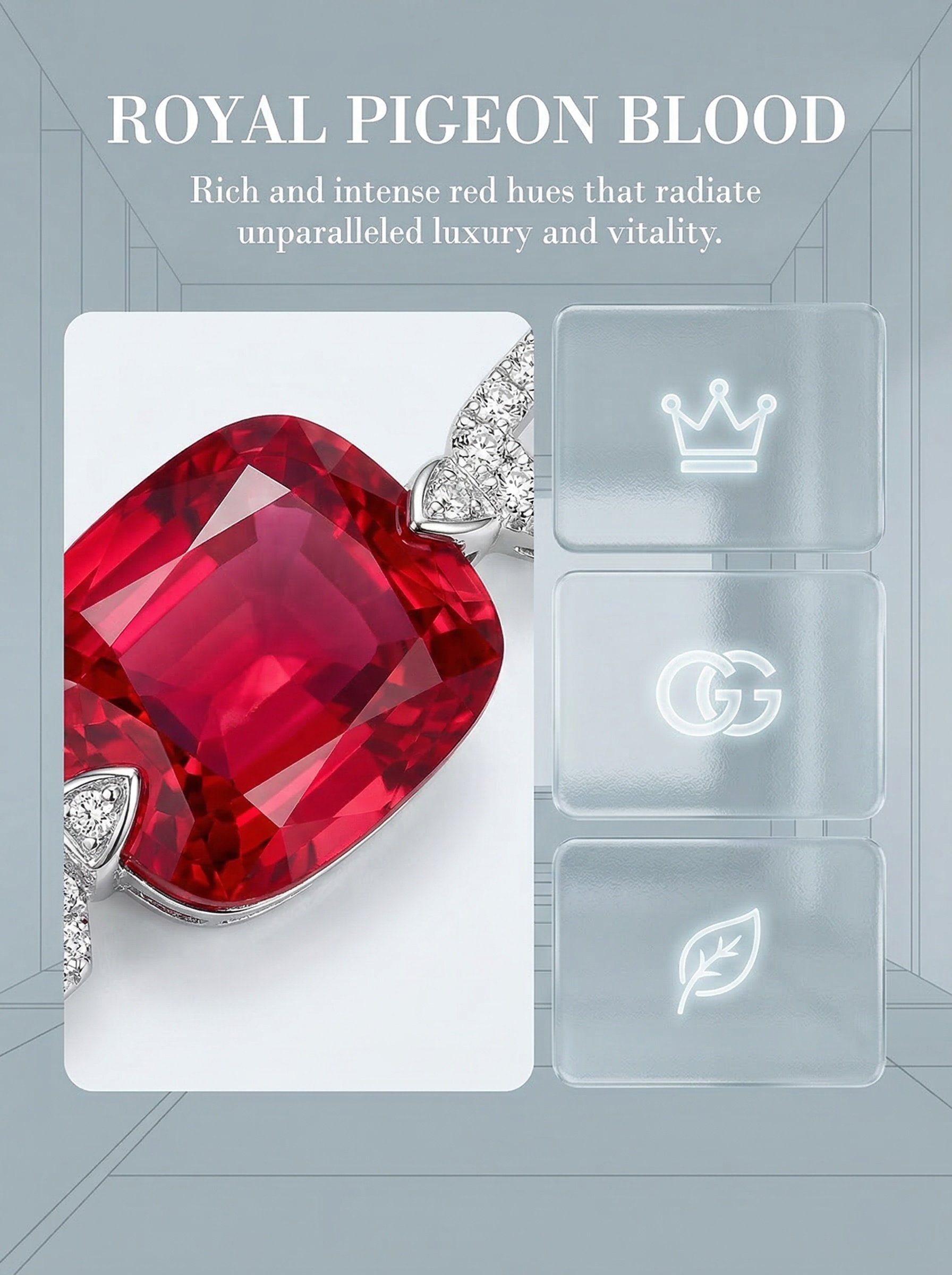 High-purity natural brilliant ruby luxury bracelet - 6.8 carats 20CM 