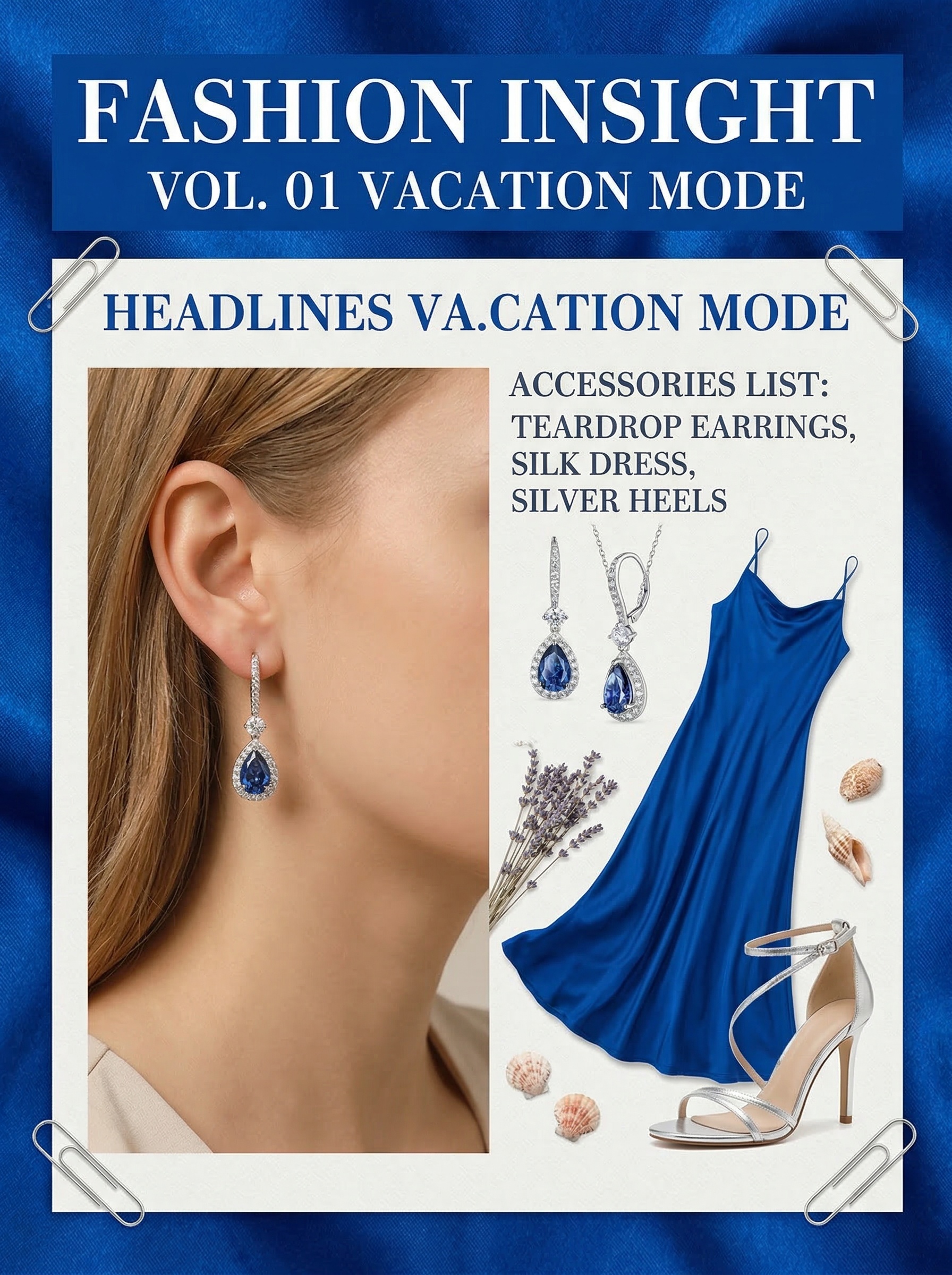 The Modern Aesthetic Design Series "Starry Sky" - Royal Grade Sapphire Sparkling Deep Sea Blue Waterdrop Zircon Earrings 