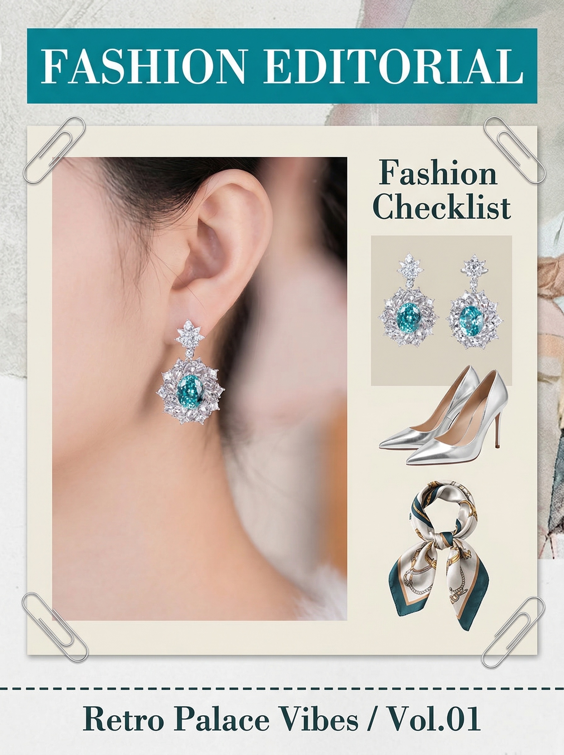 The Blue Paradise of Maldives: Paraiaba Blue Retro Star Set Pure Natural Gemstone Earrings 