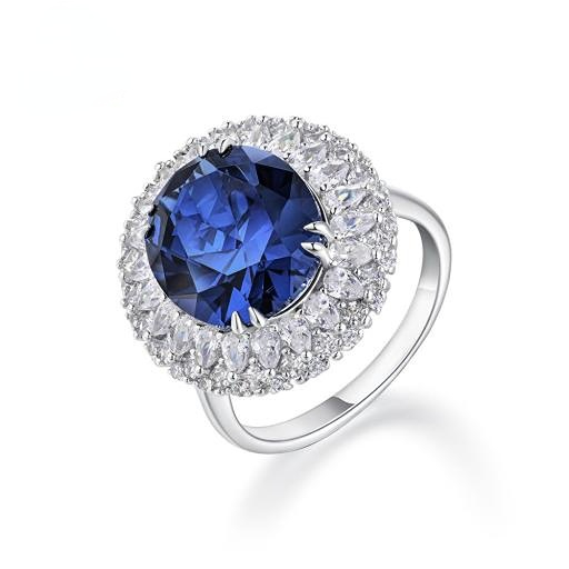 The Modern Aesthetic Design "Starry Sky" Series - Royal Grade Sapphire and Celestial Diamond Ring 