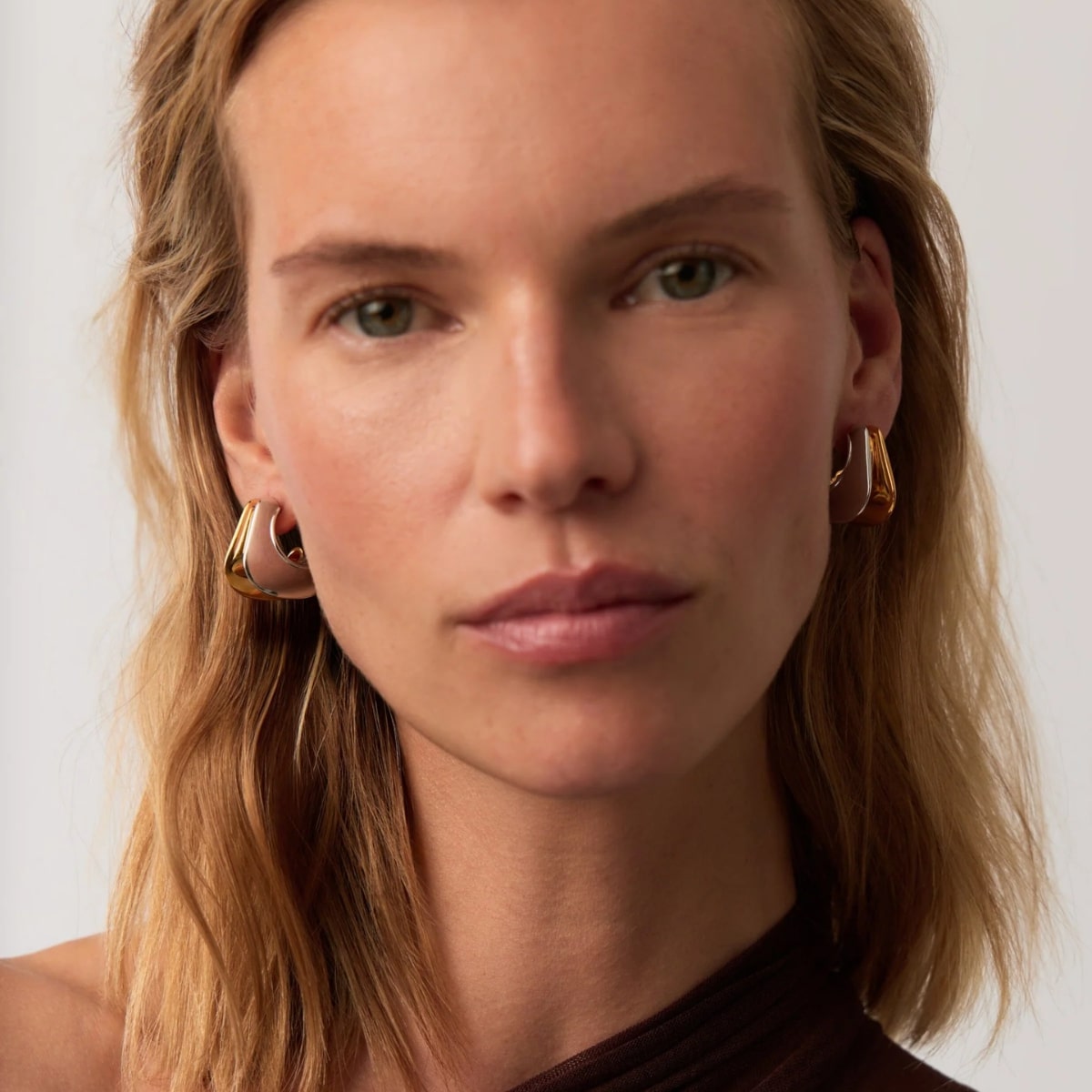 Crystal Bangle Oval Earrings