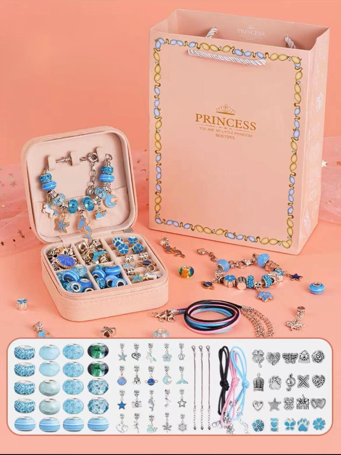 (🔥2022 TOP 1 TRENDING🔥)Charm Bracelet Jewerly Making Kit(Buy 3sets and Get 3rd for Free )