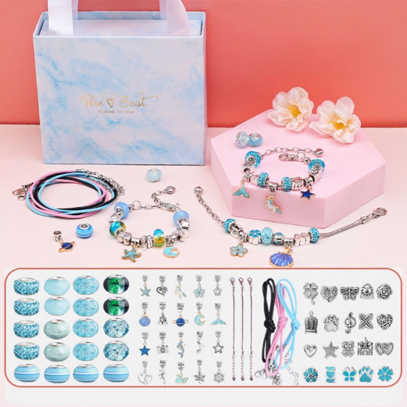 (🔥2022 TOP 1 TRENDING🔥)Charm Bracelet Jewerly Making Kit(Buy 3sets and Get 3rd for Free )