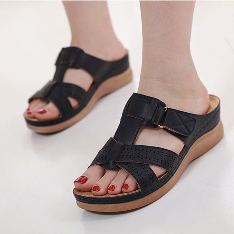 Women's Plus Size Wedge Slippers