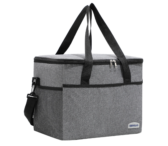 Large Lunch Cooler Bag with Shoulder Strap for Camping, Beach