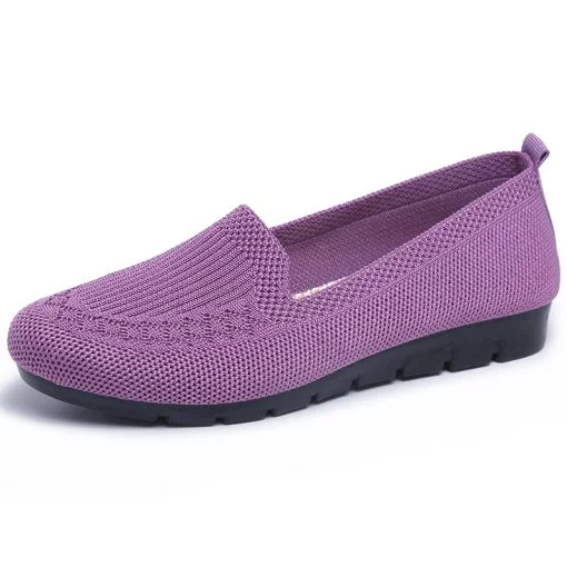 2023 Casual Shoes Women’s Mesh Breathable Slip on Flat Shoes Ladies Loafers