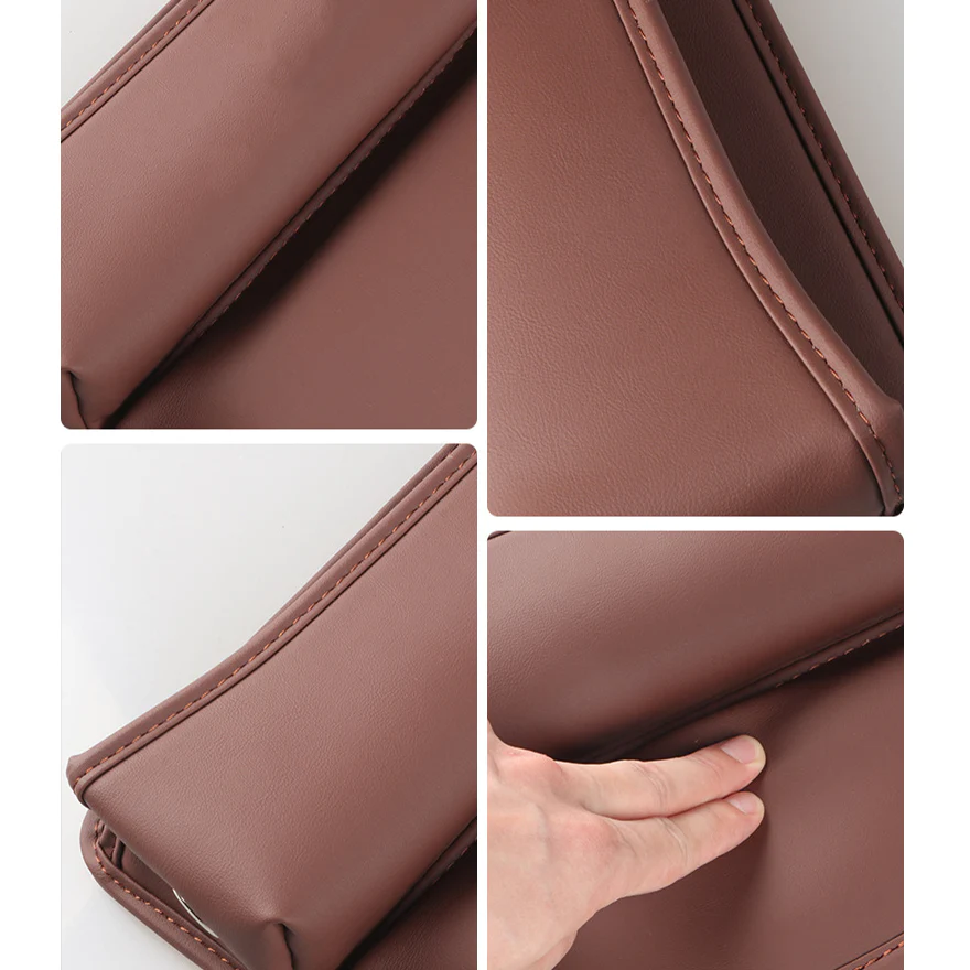 📣HOT SALE🔥Exclusive Logo Leather Car Seat Storage Box