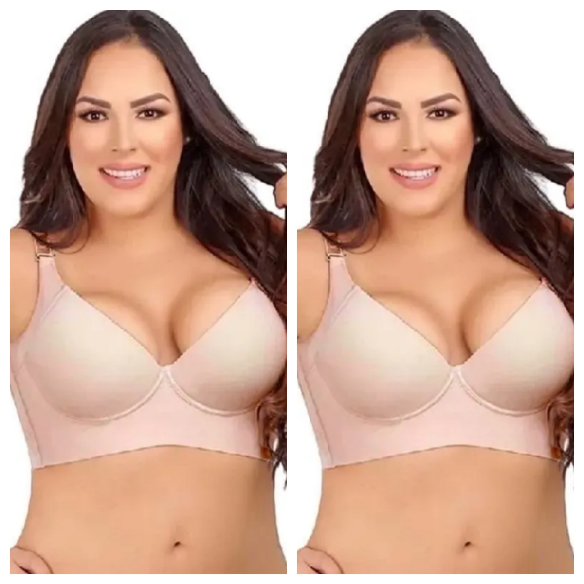 [Copy]🔥BUY 1 GET 1 FREE!!🔥BUY 2 FREE SHIPPING🔥Women's Deep Cup Bra Hide Back Fat Full Back Coverage Push Up Bra With Shapewear Incorporated