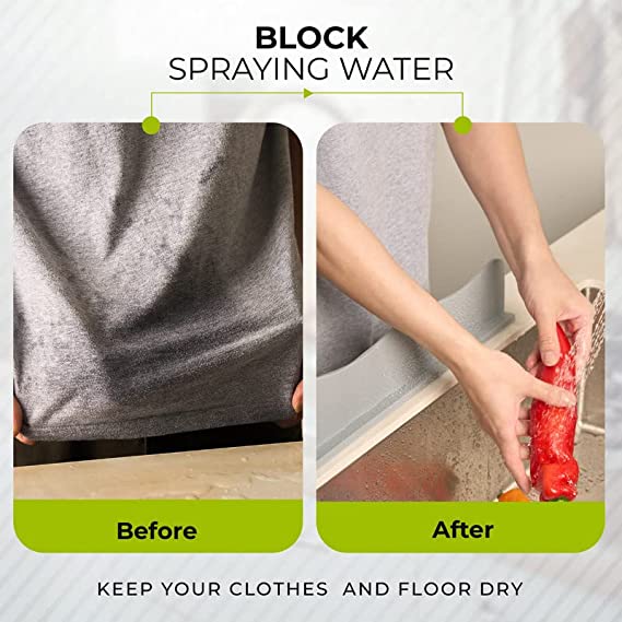 Food-grade silicone drain mat kitchen bathroom faucet splash-proof sink mat strip foldable