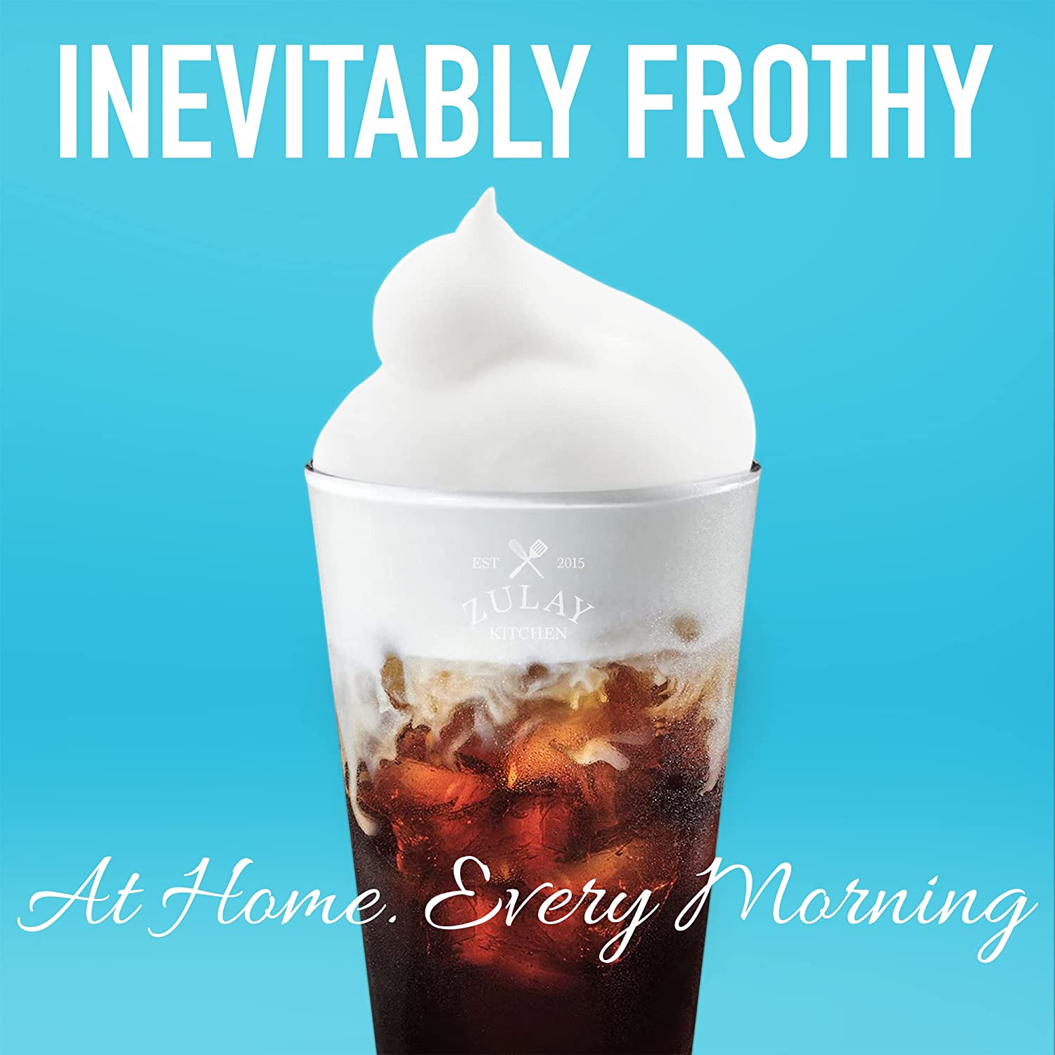 Stainless steel electric milk frother