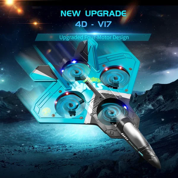 (🎄2023 CHRISTMAS SALE - 70% OFF🎁) V17 Jet Fighter Stunt RC Airplane ✈️