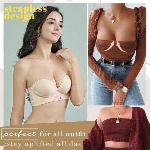 Invisible Strapless Extra Push Up Bra