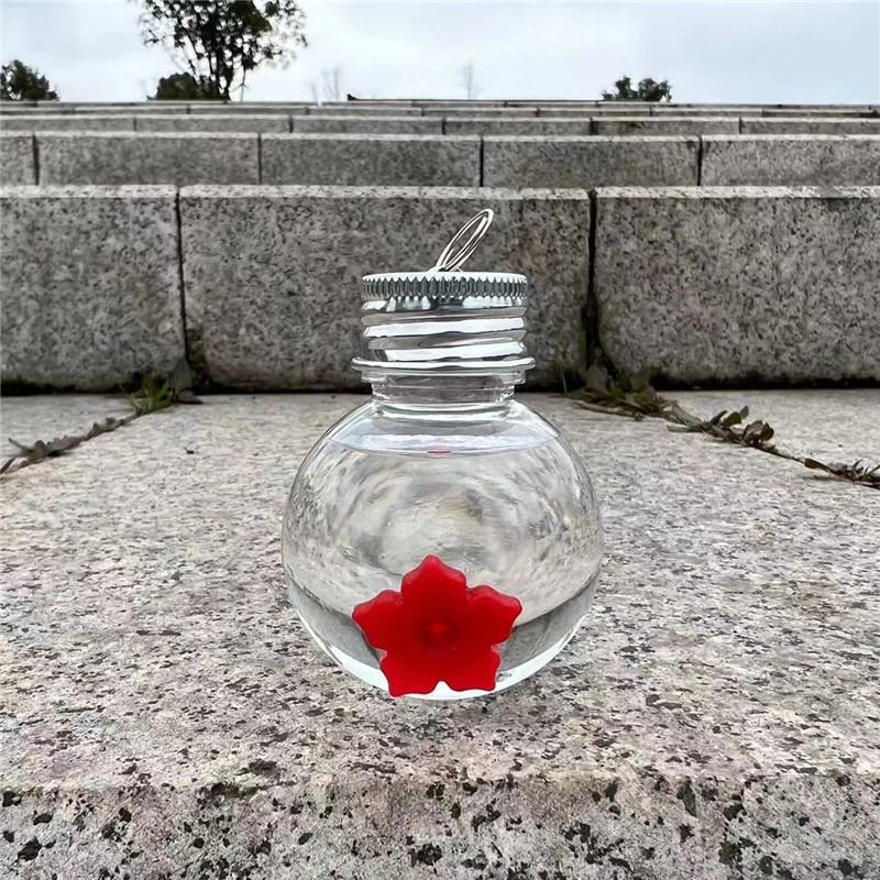 Beautiful Mason Jar Hummingbird Feeder