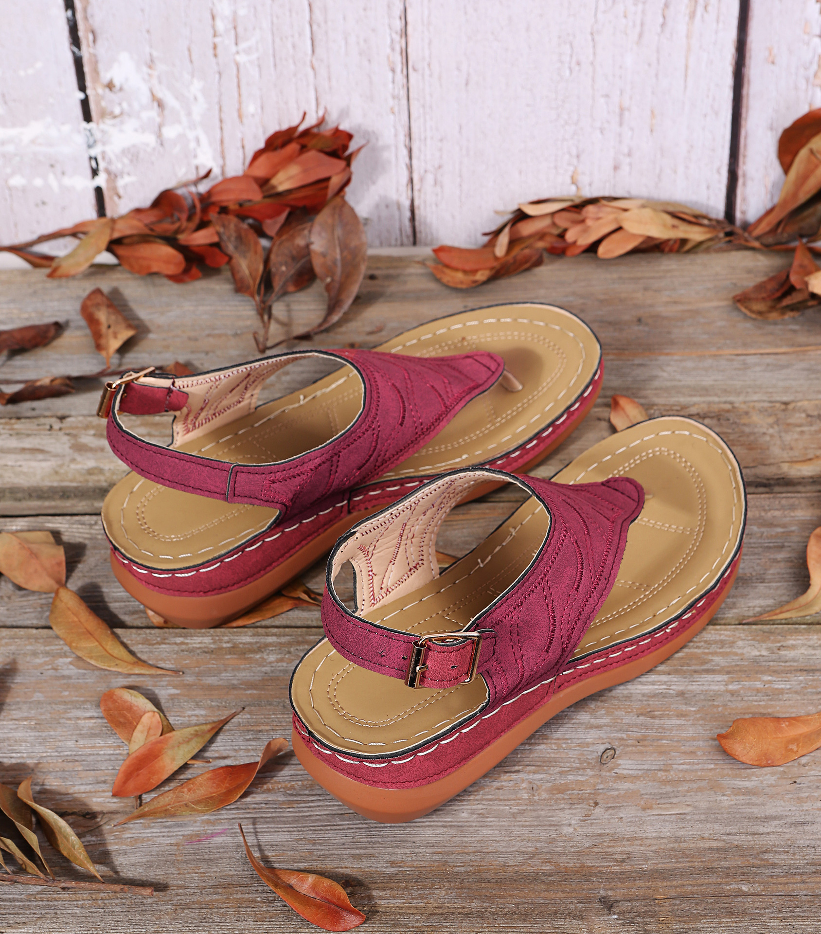 2023 Soft Bottom Massage Orthopedic Women's Platform Flats Sandals [Last day 70%OFF]