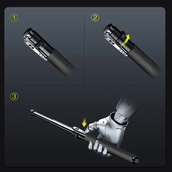 Enhanced Automatic Retractable Self-Defense Stick