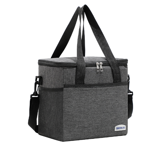 Large Lunch Cooler Bag with Shoulder Strap for Camping, Beach