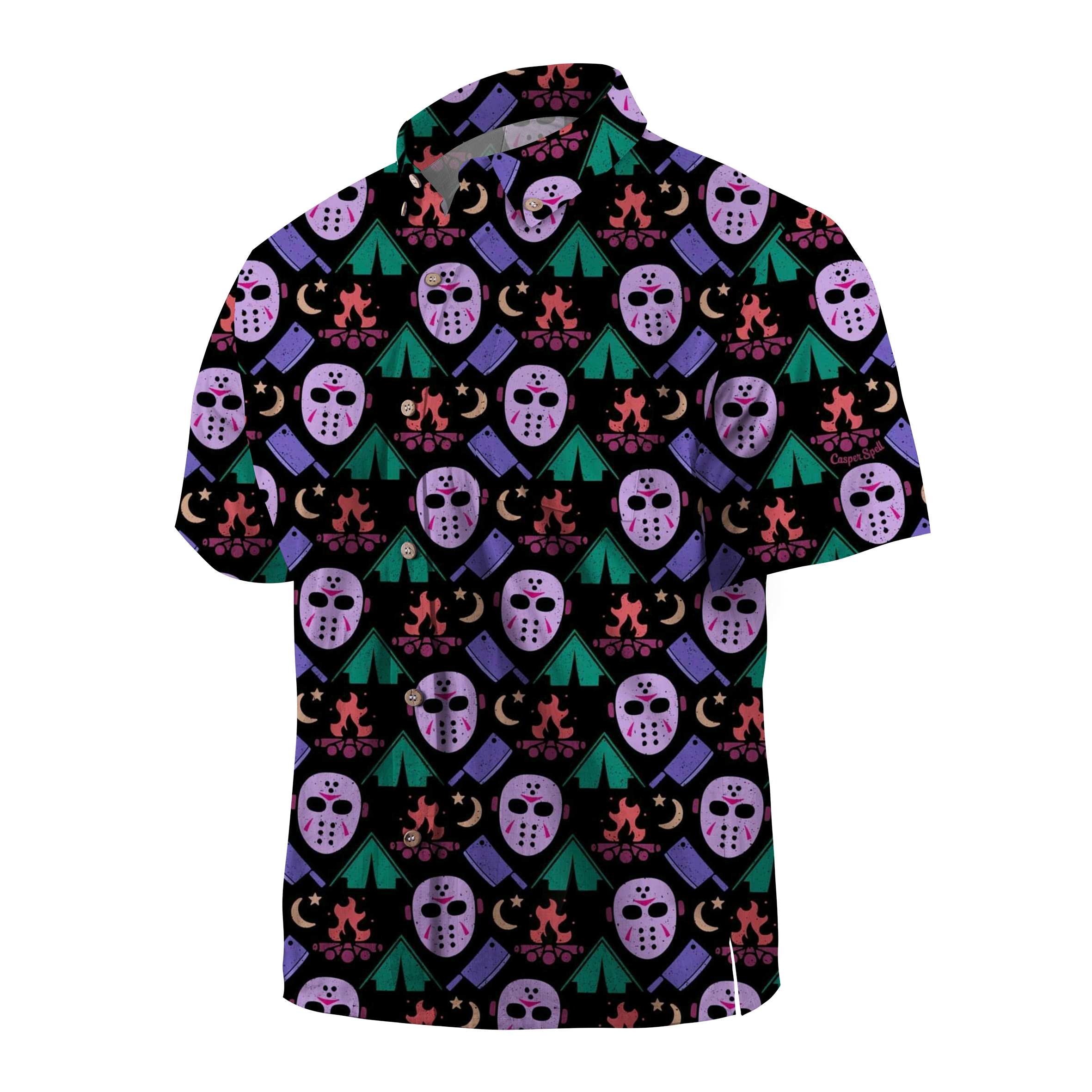 Maturelion Camp Crystal Lake Halloween Hawaiian Shirt