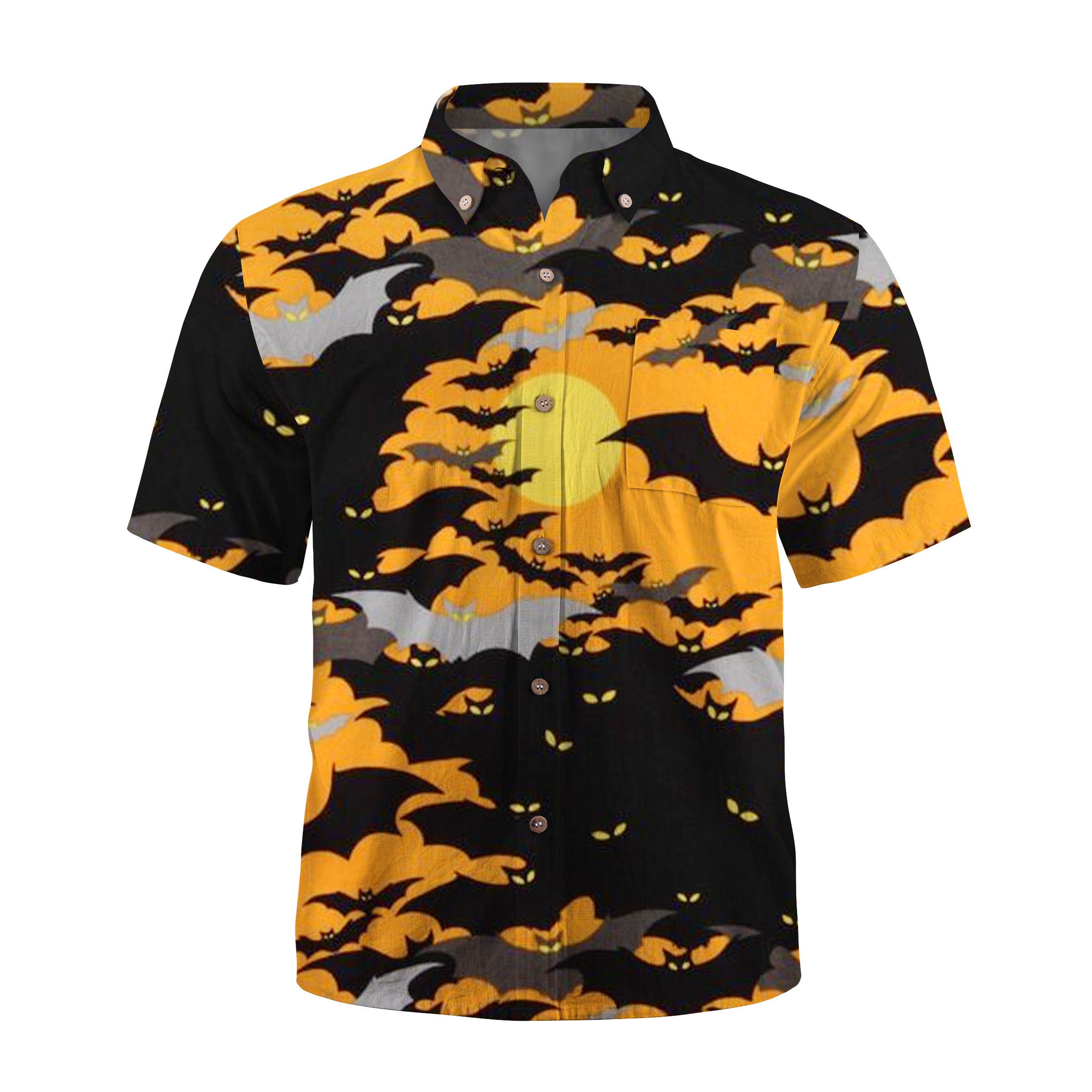 Maturelion Eyeballs on the reverse Hawaiian Shirt