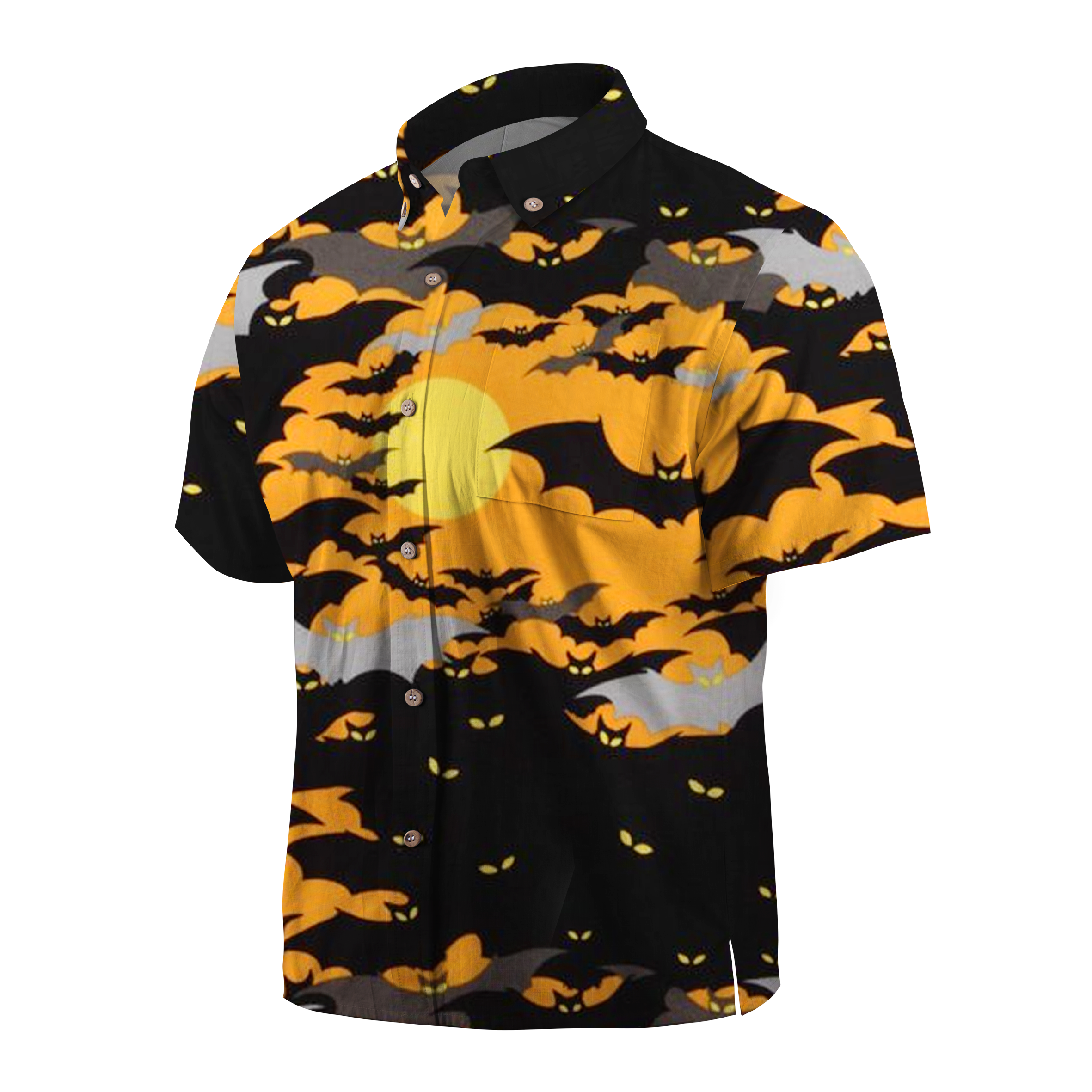 Maturelion Eyeballs on the reverse Hawaiian Shirt